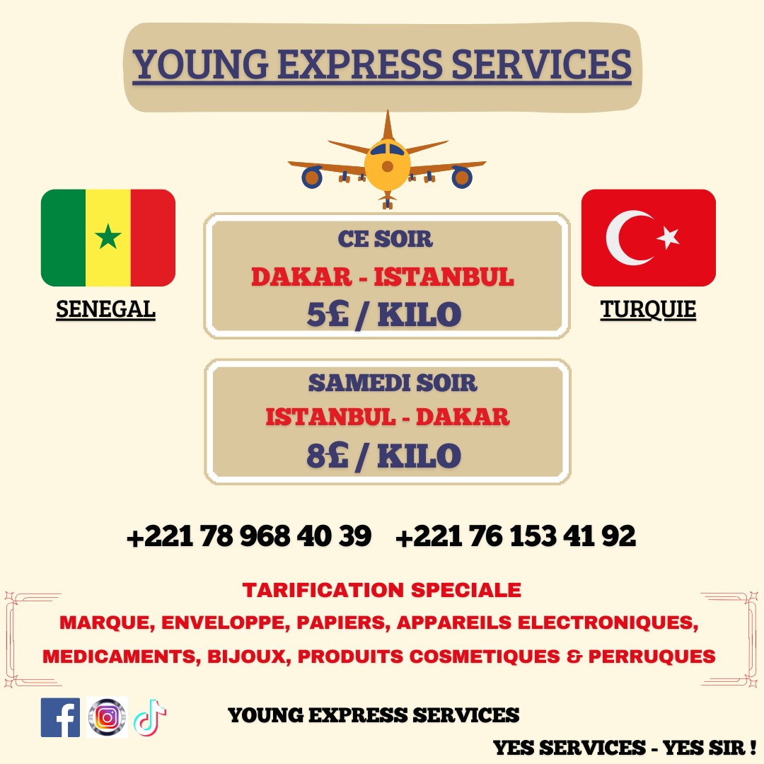 Yesservices2024's tweet photo. Nos départs pour cette semaine :
✈️ USA
✈️ France
✈️ Turquie
✈️ Maroc
✈️ Italie
✈��� Canada

N'hésitez pas à nous contacter pour vos services de :
✓ Transit
✓ Import/Export
✓ Groupage/Colisage 
✓ Distribution 

📞 : +221 78 968 40 39

🏭 : Nord Foire, Cité BCEAO 2
#Yesservices https://t.co/5I4vToCwPB