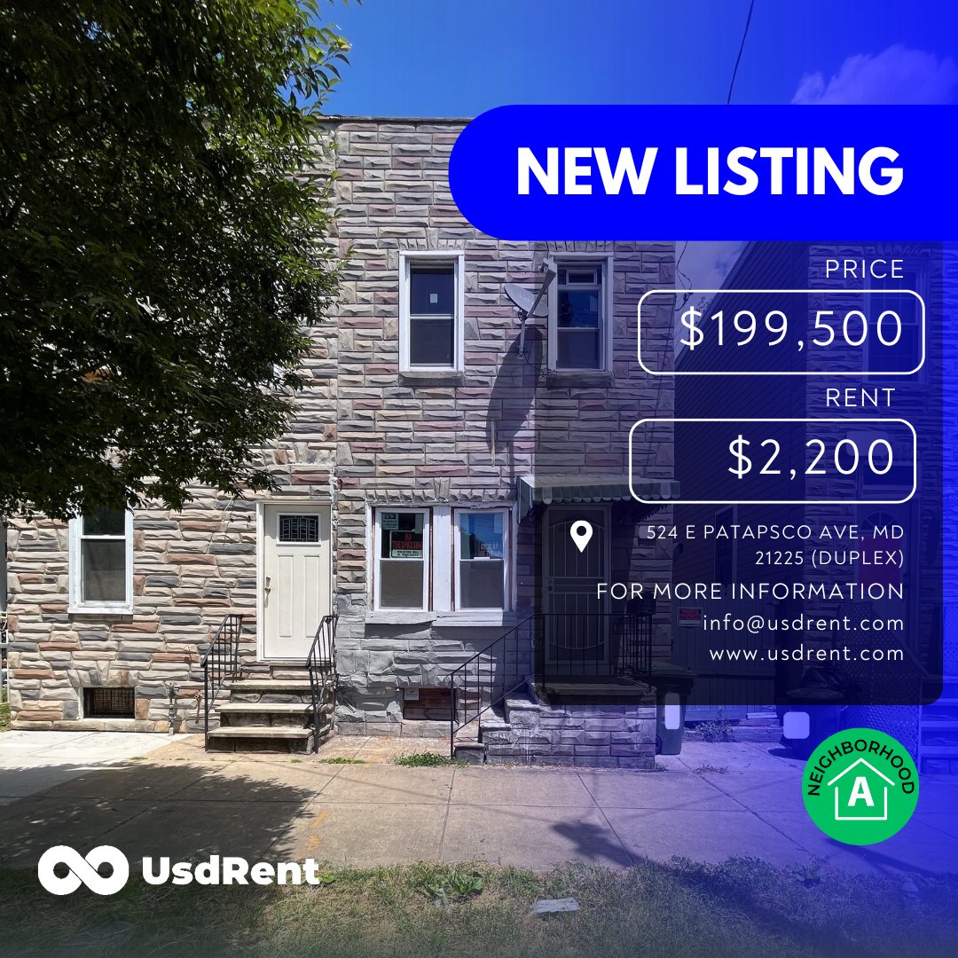 usdrent's tweet photo. 🧲 Invest in Baltimore now to boost your profits!

🏦 With a thriving economy and growing population, the city offers an excellent opportunity for investors.
🔗 https://t.co/yYLjCtc9sF

#usdrent #winnercommunity #Winco #propertyinvestment #dubai #investinginusa #investinusa https://t.co/XxdtfwOdZE