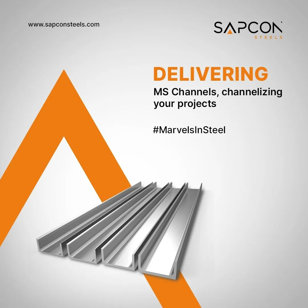 SapconSteels's tweet image. At Sapcon Steels we supply high-quality mild steel channels that find their application in the manufacturing of automobile chassis, fabrication of steel structures, frames, and many more.

#MSChannels #MildSteelChannels #MarvelsInSteel #SapconSteels #SteelSupplierInIndia