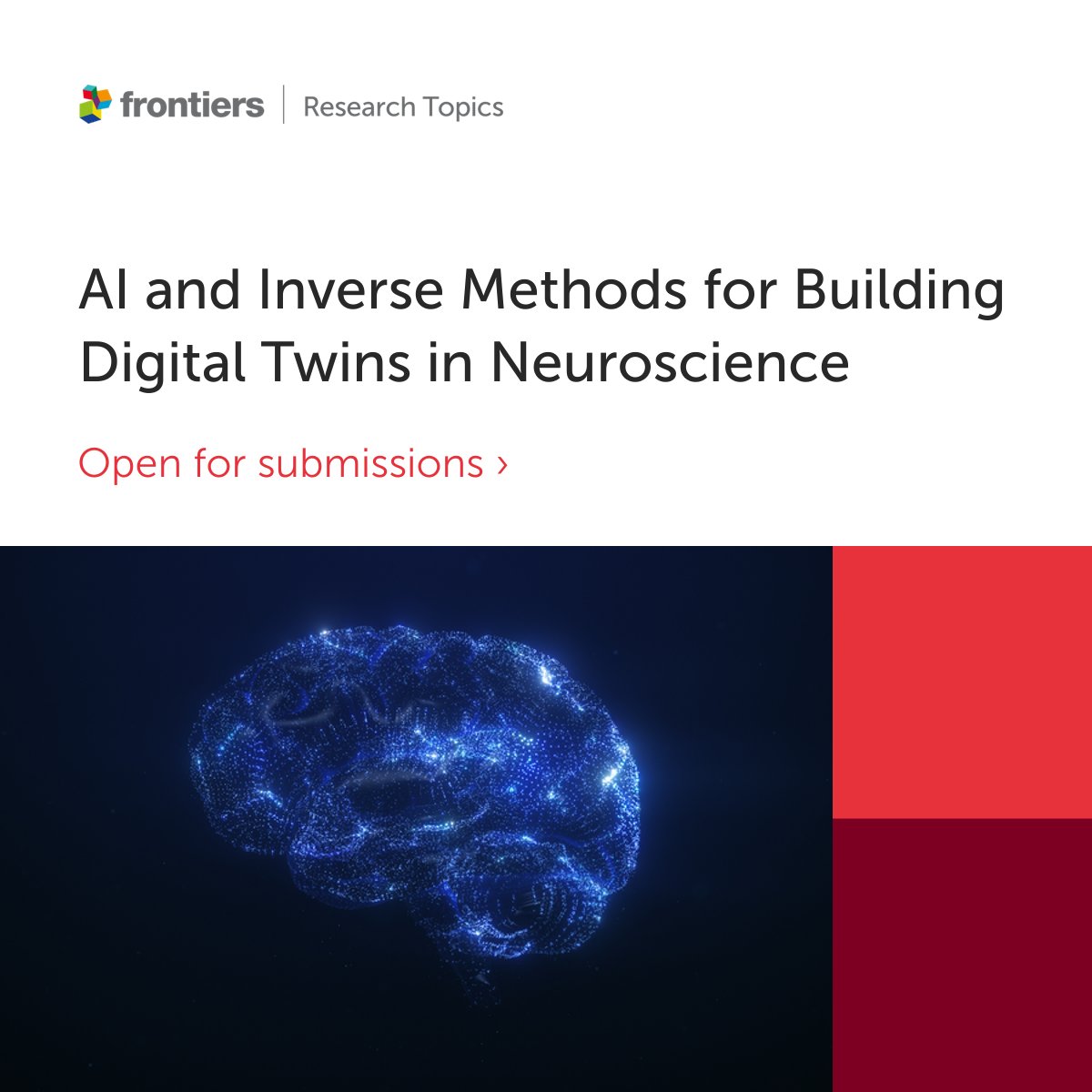 FrontNeurosci's tweet image. 🔔Manuscript Submission Deadline Extension🔔
Our collection on &quot;AI and Inverse Methods for Building Digital Twins in Neuroscience&quot; is still accepting contributions till July 31st! Join us uncovering the Digital Twins role in Neuroscience
👉fro.ntiers.in/Ng81

#inversemethods…