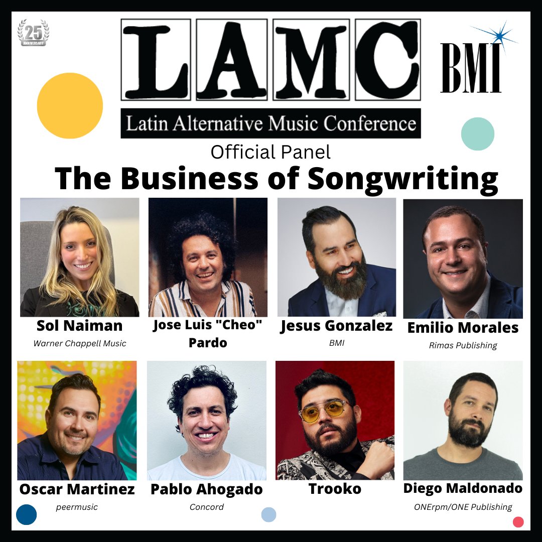 Join our songwriter/artists <a href="/Nohemymusik/">NOH</a>, <a href="/JonaCMusic/">Jona Camacho</a>, and <a href="/eltwanguero/">Twanguero</a> at <a href="/theLAMC/">LAMC</a> this week, plus peermusic Creative Director, Film/TV and Hispanic Advertising Oscar Martinez will be participating in the 'The Business of Songwriting' panel on July 10! See you there! #LAMC2024
