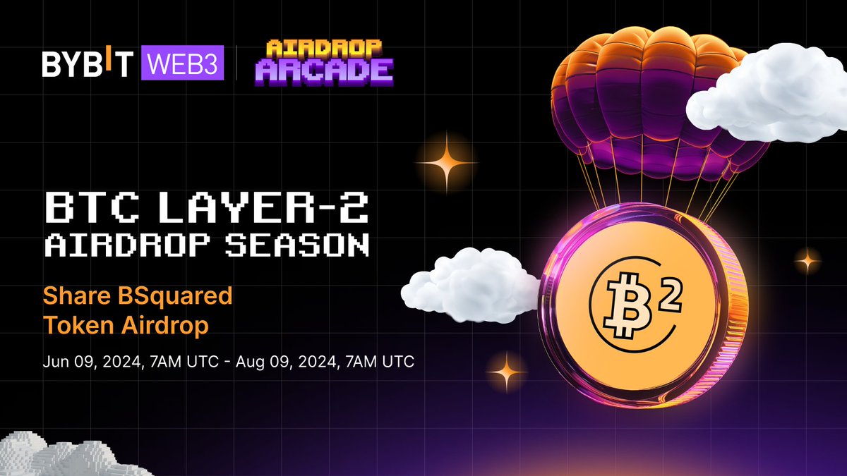 Alpha_Bybit's tweet photo. 🚀 Bybit Web3 Bitcoin Layer2 Season is back! 💸  

💰 Share 50,000 @BSquaredNetwork  ecosystem tokens, along with exclusive NFTs, Domain names, and more from @BSquaredNetwork , @TNA_Protocol and @Dmailofficial.  

📅 Event Period: Jun 09, 2024, 7AM UTC - Aug 09, 2024, 7AM UTC  

👉 Seize this incredible opportunity: https://t.co/r9HgHg6Pw8

#Bybitweb3 #AirdropArcade #B2