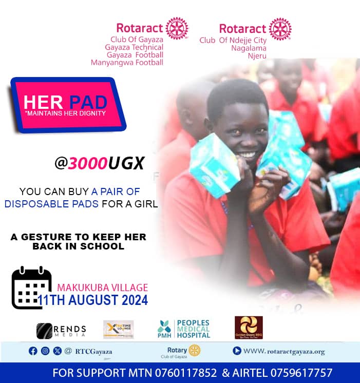 RGayaza's tweet photo. A gesture to keep a girl child in school, since they are the mothers of the future, kindly let us support them in all ways possible, just buy a pair of sanitary pads for them https://t.co/UgWeHozX1Q
