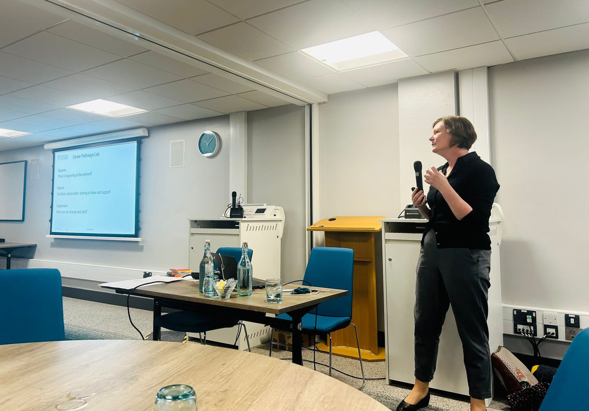 The UK Institute for Technical Skills & Strategy (@uk_itss) on Twitter photo Weâre sharing best practice with technical & HR colleagues today to reimagine technical career pathways, led by our <a href="/ResEngland/">Research England</a> funded Career Pathways Lab.
Sarah Allen welcomes almost 80 people to todayâs event which features talks, panel discussions and networking. Weâre sharing best practice with technical & HR colleagues today to reimagine technical career pathways, led by our <a href="/ResEngland/">Research England</a> funded Career Pathways Lab.
Sarah Allen welcomes almost 80 people to todayâs event which features talks, panel discussions and networking.
