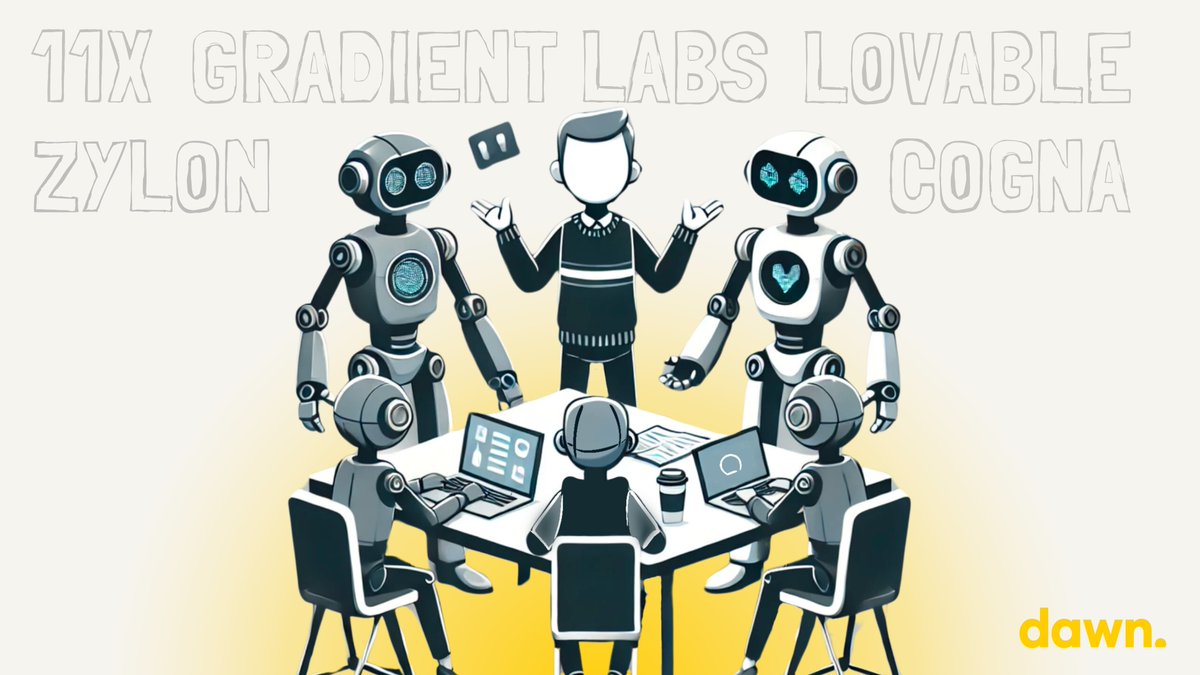 💡 Our latest deep dive looks at the potential of AI agents and its impact on software development and beyond. We interviewed leaders at five of the most exciting companies in the space: Cogna, @Lovable_dev, <a href="/GradientLabsAI/">Gradient Labs</a>, 11x and <a href="/ZylonPrivateGPT/">Zylon</a>.

🔗👉medium.com/@dawncapitalte…