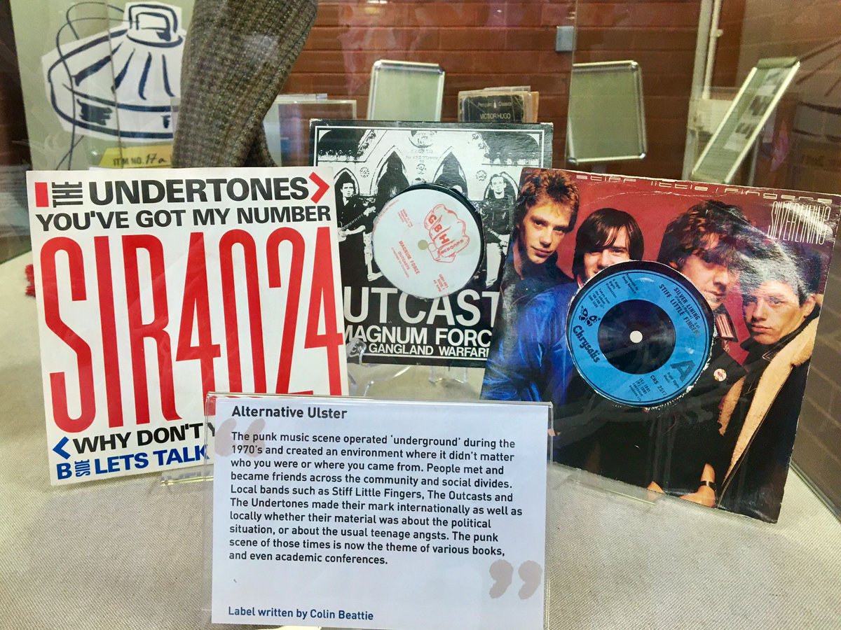 🖼️'Alternative Ulster' by <a href="/HTRinfo/">HTRinfo</a>
From our Digital Exhibition

'The punk music scene operated ‘underground’ during the 1970s... People met and became friends across the community and social divides.' <a href="/EOExhibition/">Everyday Objects</a>

Find out more at:
conflictlegacy.org/members-digita…