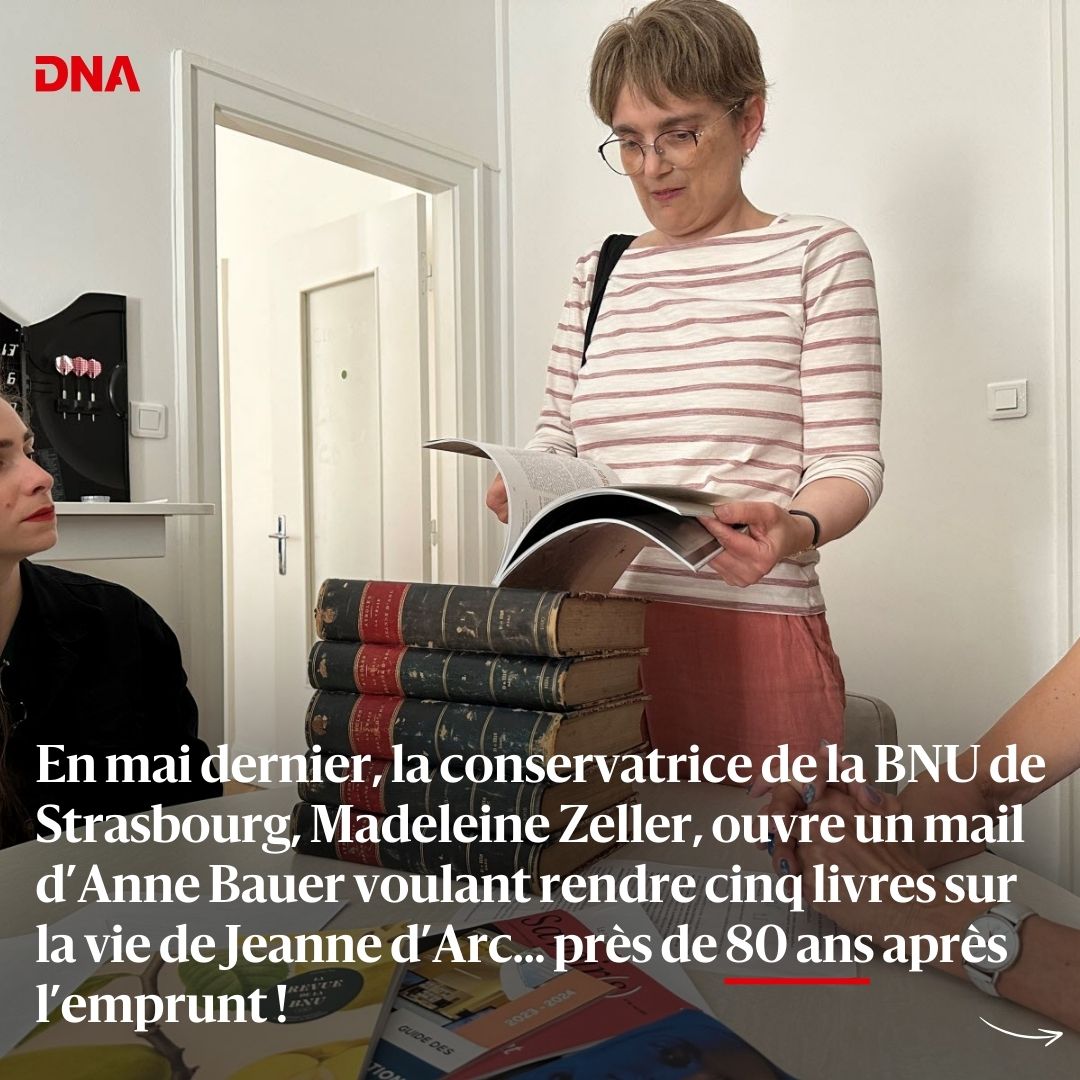 dnatweets's tweet image. La Bibliothèque nationale et universitaire, à Strasbourg (@BNUStrasbourg), vient d’enregistrer un retour de prêt de (très) longue durée. 

En savoir plus : c.dna.fr/culture-loisir…

#bnu #bibliotheque #strasbourg #alsace #secondeguerremondiale #livre #guerre #guerremondiale