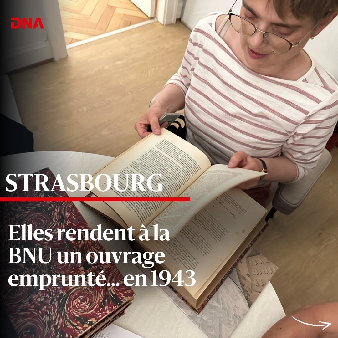 dnatweets's tweet image. La Bibliothèque nationale et universitaire, à Strasbourg (@BNUStrasbourg), vient d’enregistrer un retour de prêt de (très) longue durée. 

En savoir plus : c.dna.fr/culture-loisir…

#bnu #bibliotheque #strasbourg #alsace #secondeguerremondiale #livre #guerre #guerremondiale