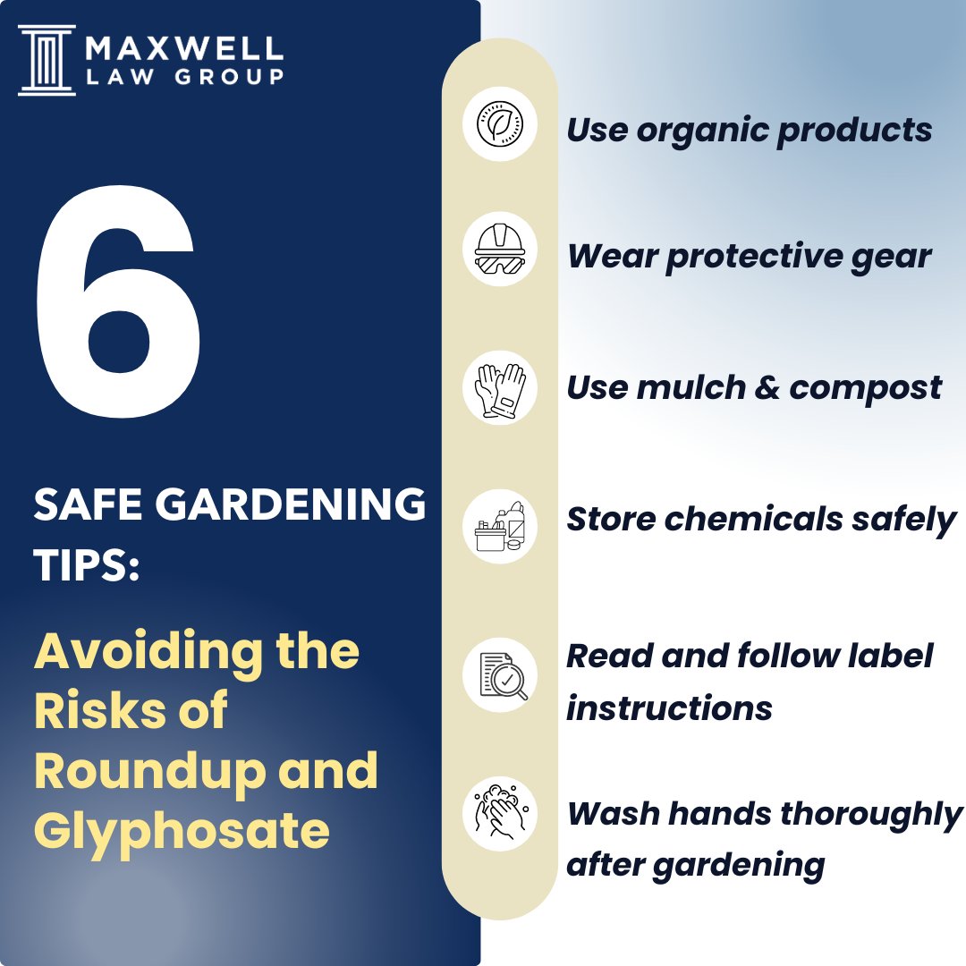 MaxwellLawGroup's tweet photo. Transform your garden with safe alternatives to glyphosate! Embrace eco-friendly practices to protect both your plants and the environment.

If you have concerns about Roundup or its related complications, consult Maxwell Law Group at (844) 525-7155. https://t.co/Q0cYBAX653
