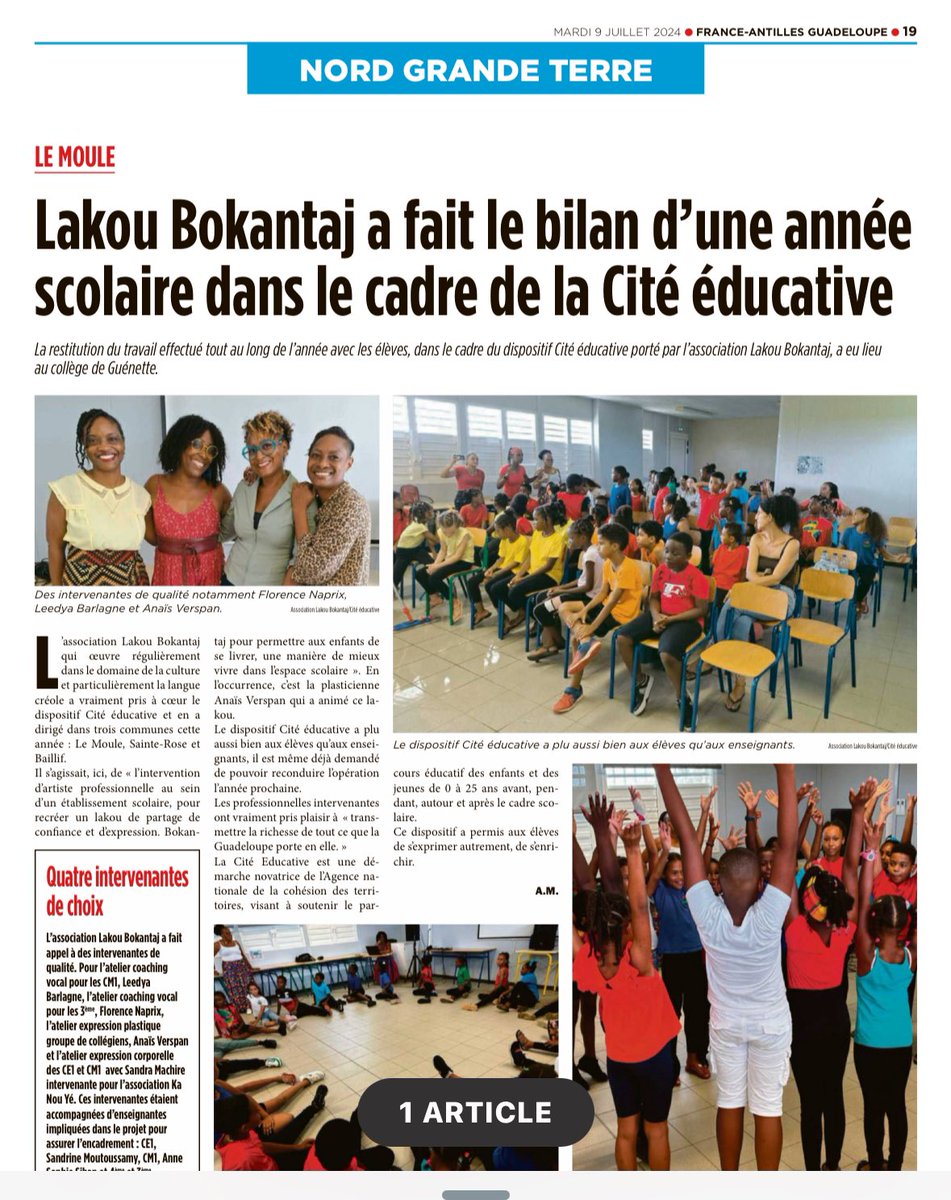 Cité Éducative Le Moule GUADELOUPE (@citemoule) on Twitter photo 