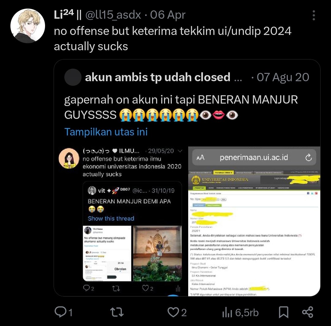 trisha uas (gila) tweet media
