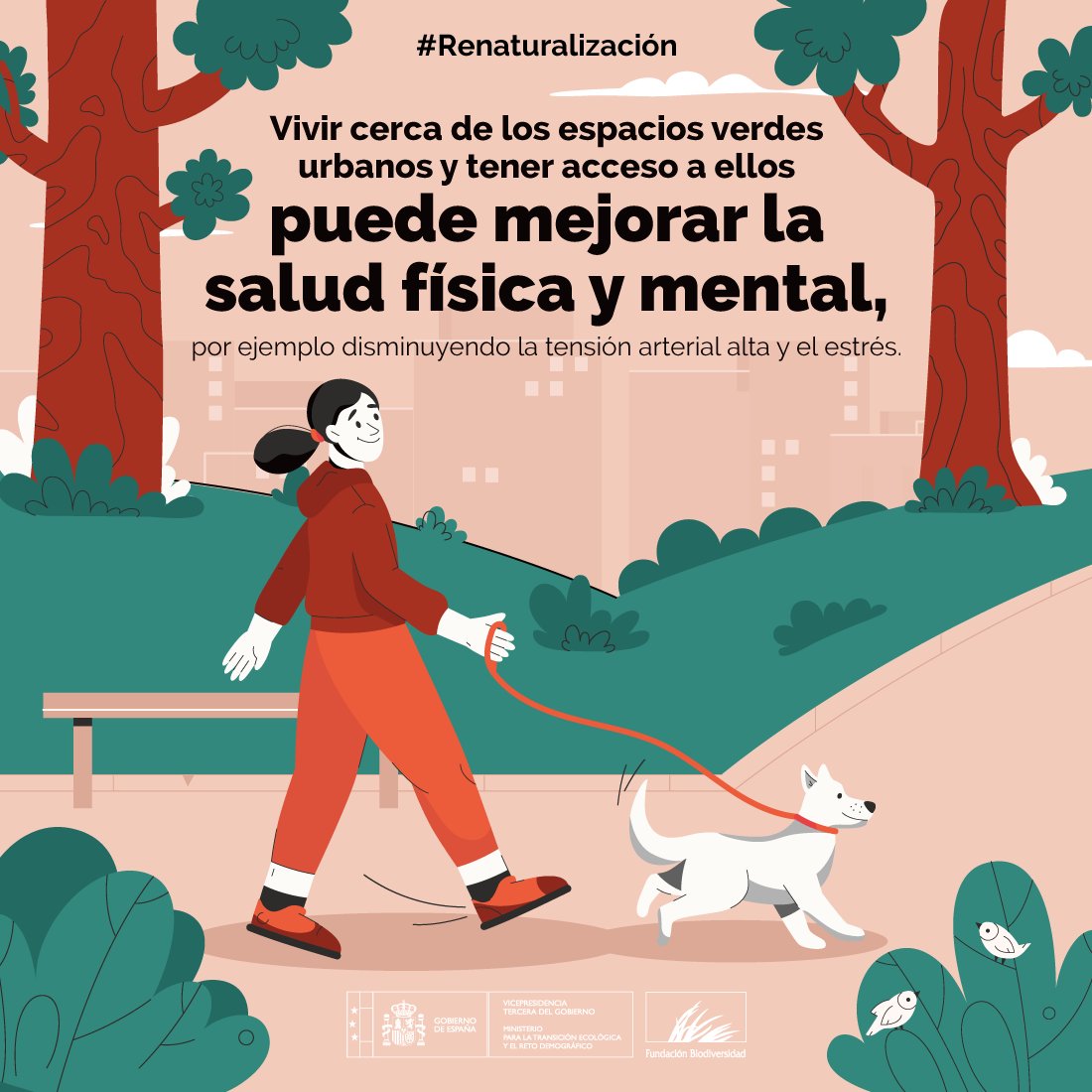 Ya nadie tiene dudas de que las zonas verdes contribuyen al bienestar físico, mental y social de las personas 🌳🚶

Las zonas arboladas ofrecen ambientes reconstituyentes, donde la gente puede relajarse, reducir el estrés y el ruido.

#Renaturalización