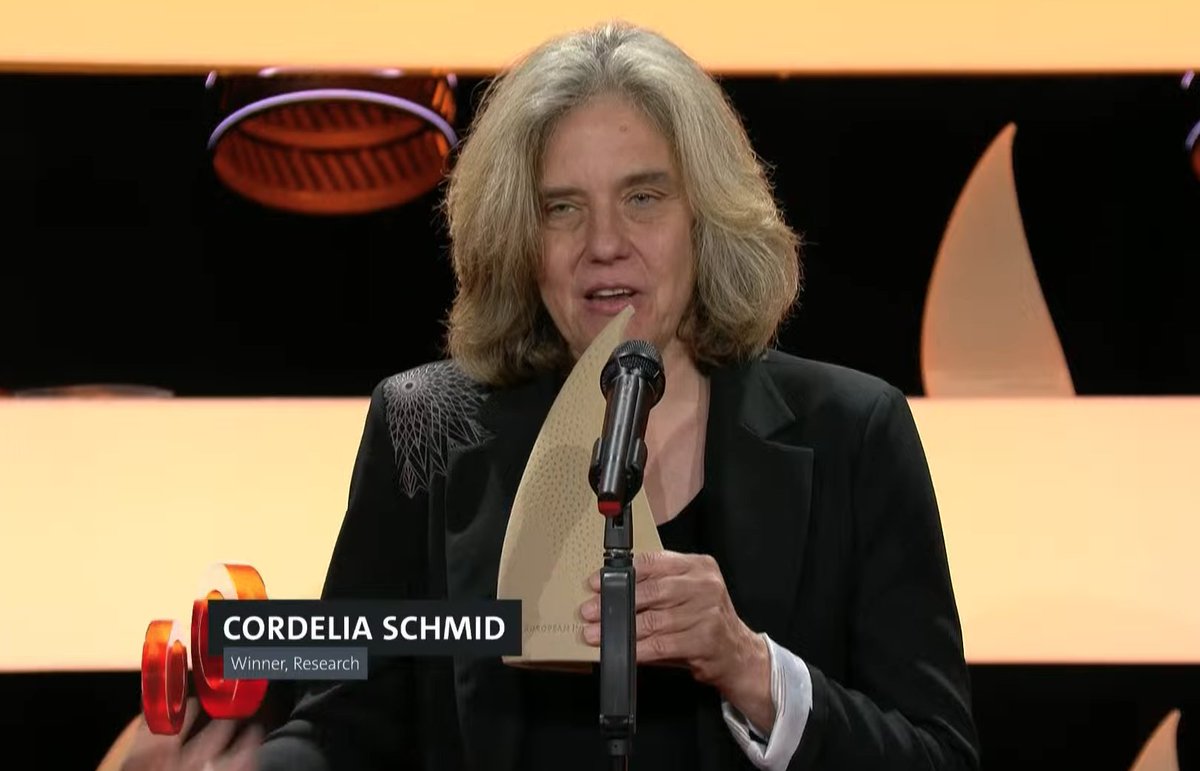 Centre Inria de Paris (@inria_paris) on Twitter photo 🥇#Distinction | Toutes nos félicitations à Cordelia Schmid (équipe-projet commune WILLOW) qui vient de remporter l’#European #InventorAward 2024 <a href="/EPOorg/">EuropeanPatentOffice</a> dans la catégorie #Research 🙌🎉. Replay à venir...
En attendant, (re)voir son portrait en vidéo : 🎥youtube.com/watch?v=fMSOGO… 🥇#Distinction | Toutes nos félicitations à Cordelia Schmid (équipe-projet commune WILLOW) qui vient de remporter l’#European #InventorAward 2024 <a href="/EPOorg/">EuropeanPatentOffice</a> dans la catégorie #Research 🙌🎉. Replay à venir...
En attendant, (re)voir son portrait en vidéo : 🎥youtube.com/watch?v=fMSOGO…