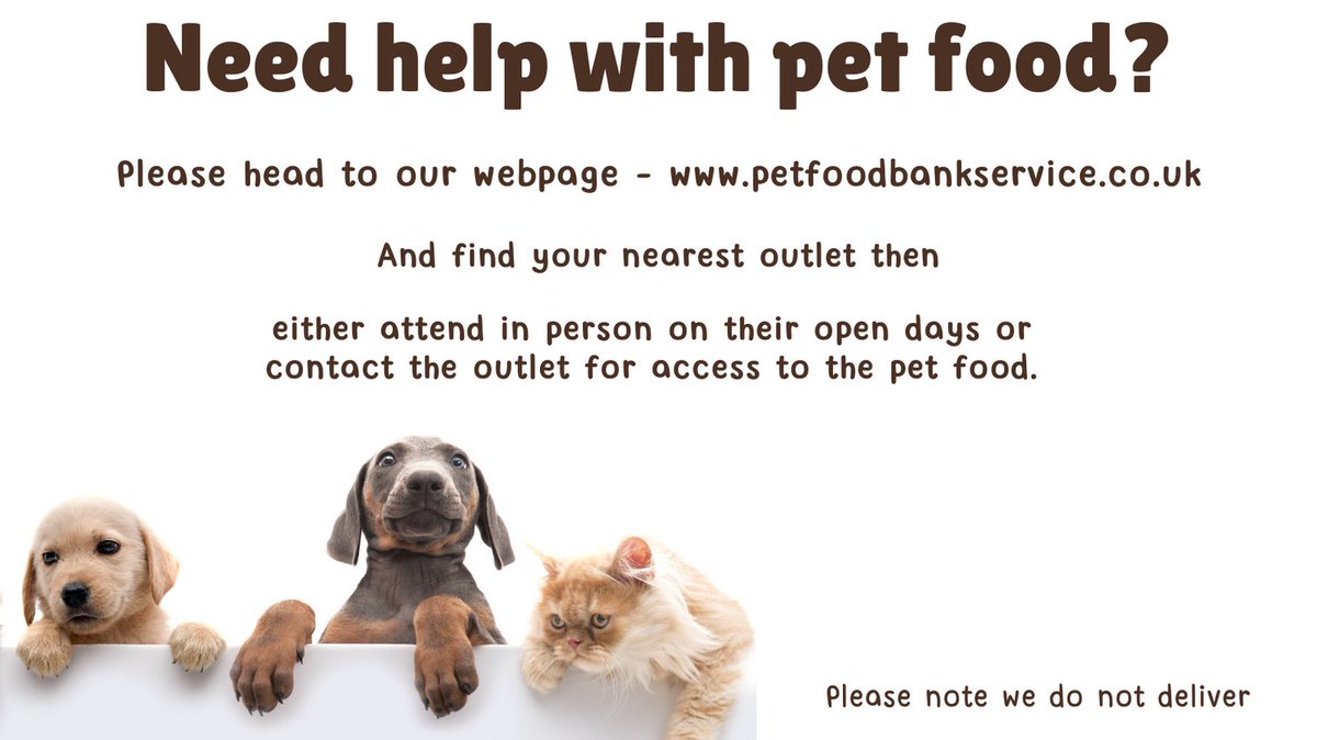 Pet Foodbank Service tweet media