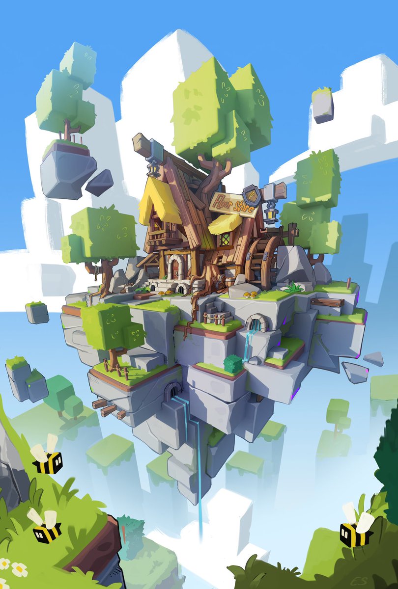 etienne_savoie's tweet photo. Its #PortfolioDay 🙌

My name is Etienne Savoie. 
I’m a french freelance concept artist living in the mountains 🌲
Love stylised shapes, trees, houses… https://t.co/nvwi0kWPkb https://t.co/XKIL5w1i51