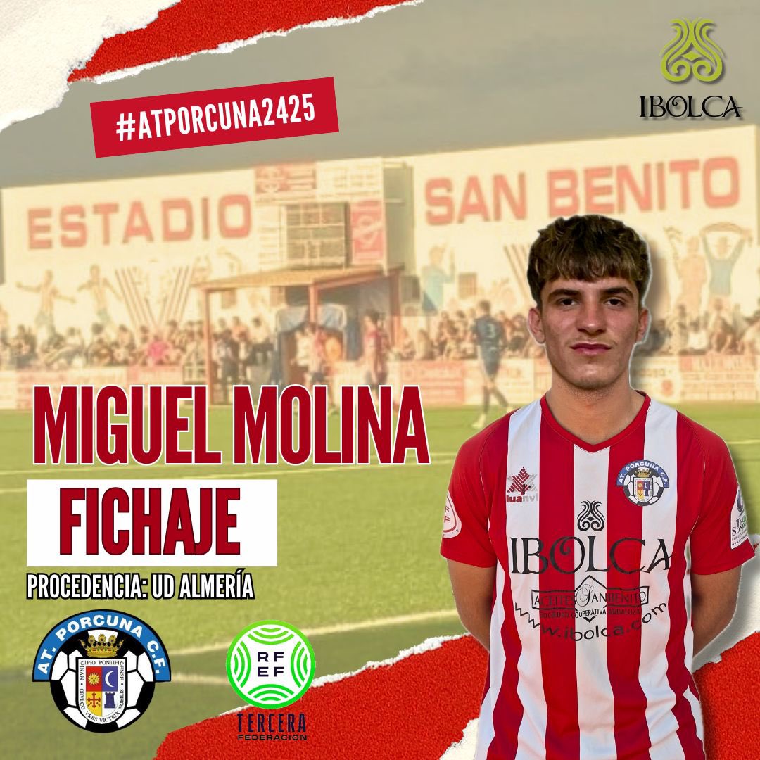 atporcuna's tweet photo. ♥️🤍♥️

Hoy anunciamos el fichaje de Miguel Molina “ Migue “, procedente de la U D Almería.

Un futbolista muy eléctrico, con desborde y mucho gol. Es zurdo y tiene gran visión de juego.

Bienvenido y gracias por confiar en nuestro proyecto. https://t.co/d0cyI6IFrL