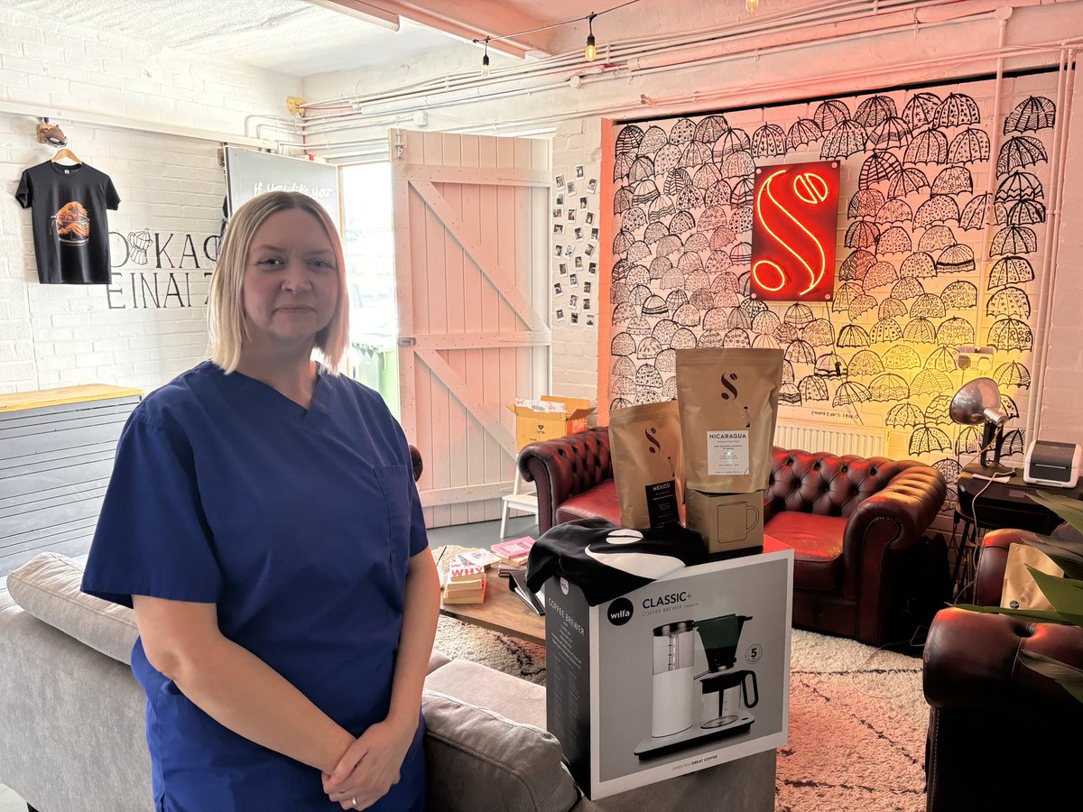 SalfordRoasters's tweet photo. Congrats to Danielle who won the competition we held for the Wilfa & Coffee bundle. Enjoy! 🎉😍
#propercoffee https://t.co/c2W1HRoCYy