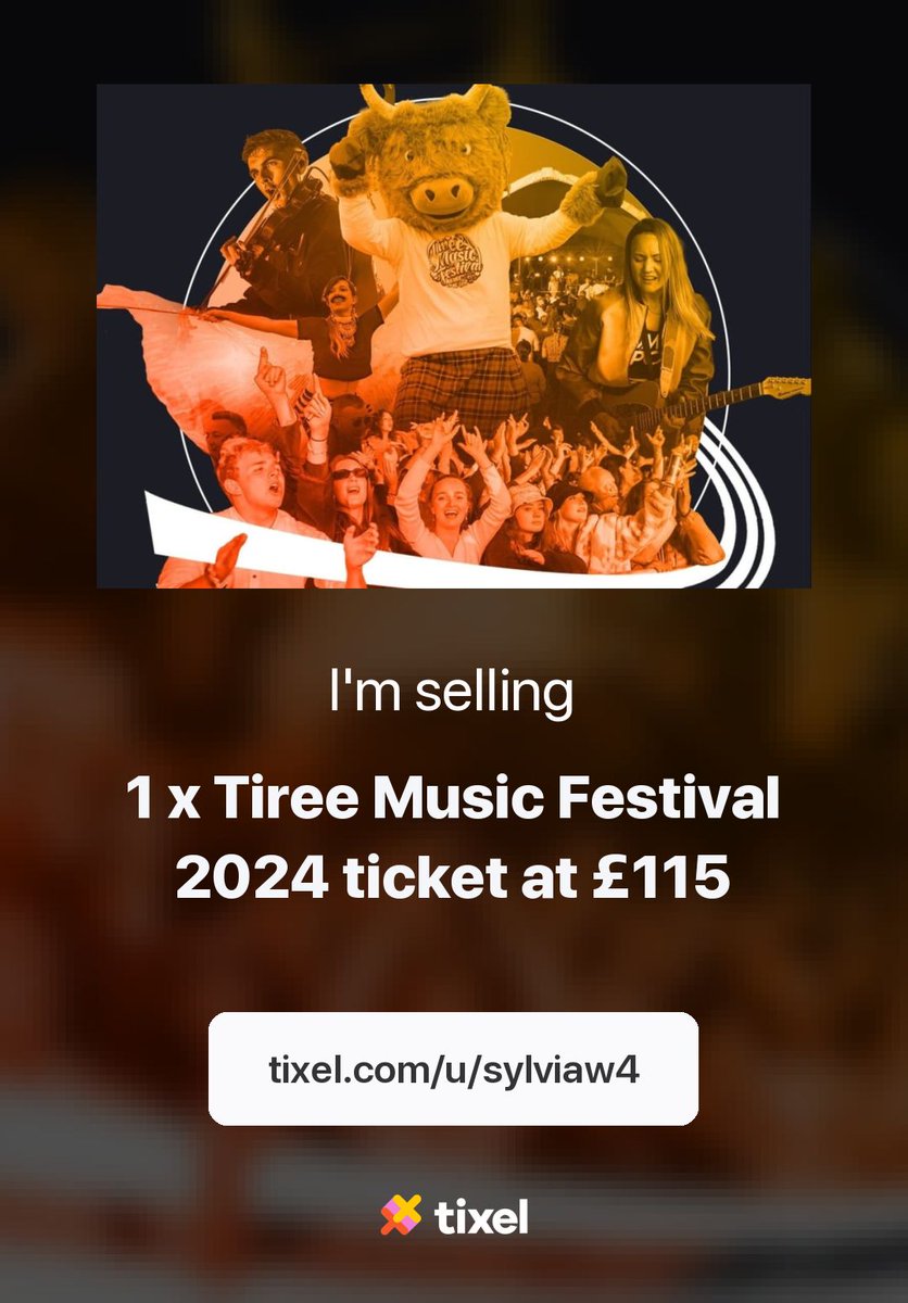 PennyWither's tweet photo. @TireeMusicFest Weekend (adult) ticket available 
https://t.co/Jh6kUhxaip https://t.co/Io7hwDSawJ