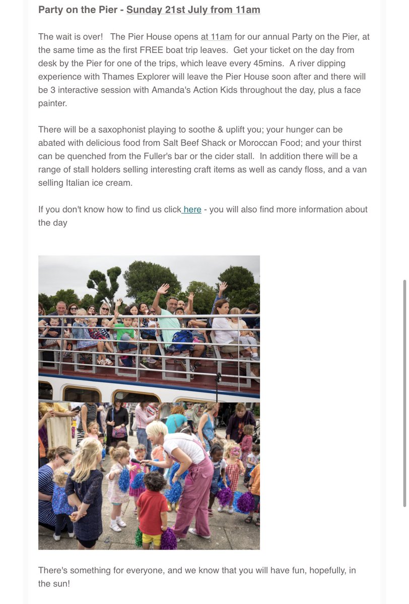 old_chiswick's tweet image. .@ChiswickPier party Sunday, July 21, 11am.