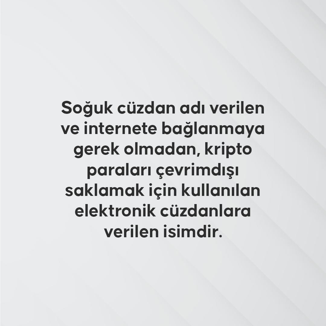 Finnovatr's tweet photo. Soğuk cüzdan adı verilen ve internete bağlanmaya gerek olmadan, kripto paraları çevrimdışı saklamak için kullanılan elektronik cüzdanlara verilen isimdir. 🌐🔐 

Kripto varlıklarınızı güvenle saklamak için soğuk cüzdanları tercih edebilirsiniz. İnternete bağlı olmadıkları için hacker saldırılarına karşı daha güvenlidirler.  
#finnovadigital