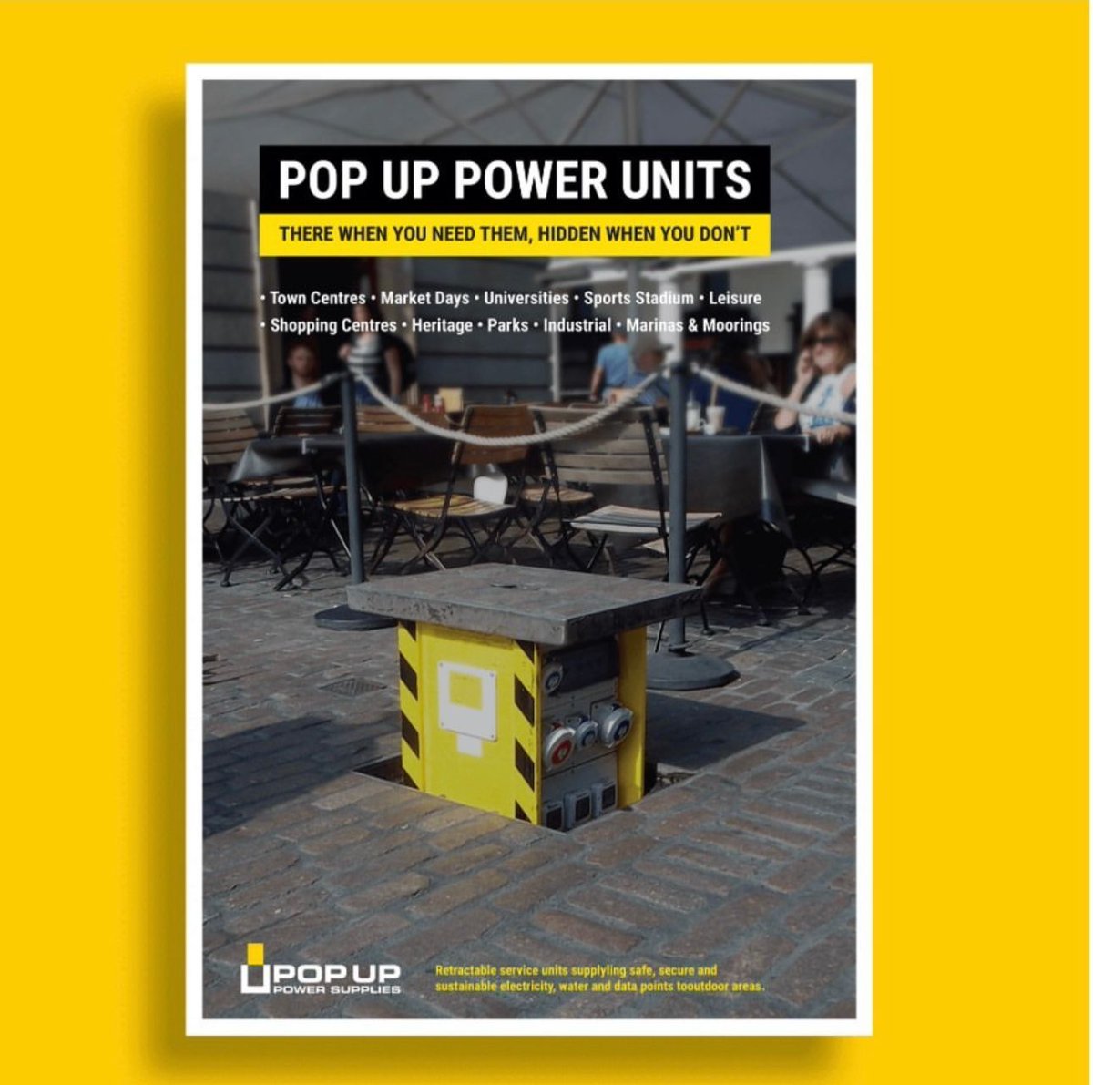 POPUPPOWER's tweet image. Just in case you don’t know much about us….we supply a range of #retractable #serviceunits that provide #electricity, for public spaces such as urban areas, historic sites, market places, town squares and parks.