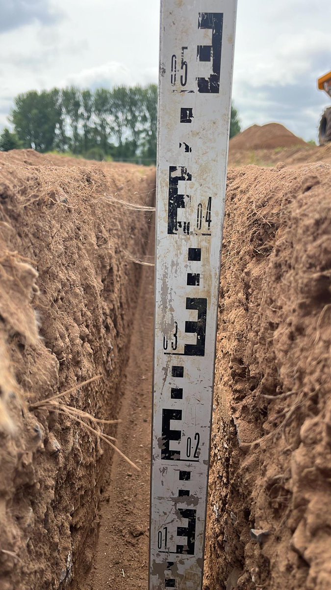 euroturfgrass's tweet photo. Have you checked trench depths on your pitch in accordance with your Specification of Works?

Trench depths vary depending on the size of the rootzone material above the subbase. We can help with all sorts of design packages.

Find out more 🔗https://t.co/L70D3UKm5v https://t.co/gsZpwllXyn