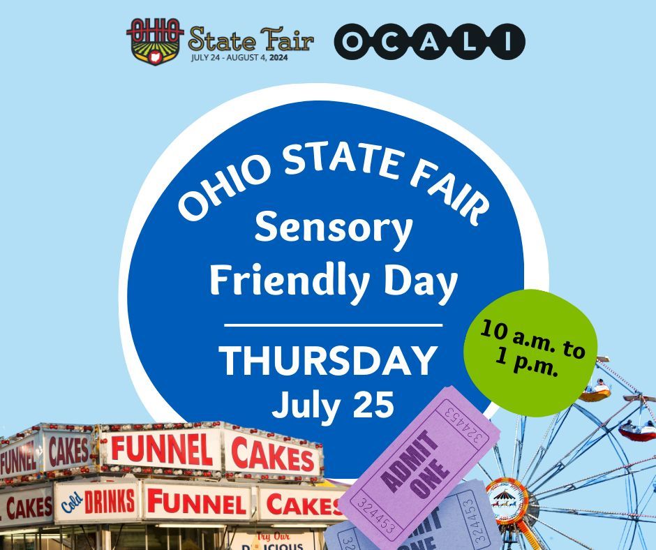 OCALIofficial's tweet photo. 🎡 ATTENTION FAMILIES! Join us for Sensory Friendly Day on 07/25 at 10AM Experience the fun with sensory accommodations, ensuring a welcoming environment for all. Mark your calendars! https://t.co/LGK6hVEE3d #SensoryFriendlyDay #OhioStateFair https://t.co/Bc9AyNpKlv