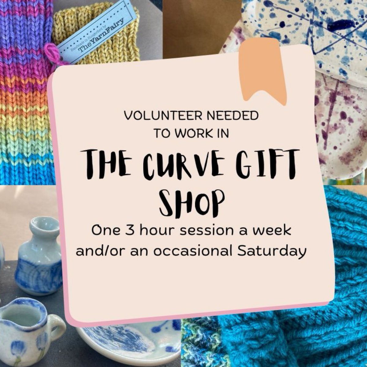 Hungerford Hub (@hungerfordhub) on Twitter photo We are looking for a volunteer to work in our Curve Gift Shop for one shift a week.
Full training will be given.
If you are interested in joining our friendly group of volunteers please email Kathy.
kathy1450@icloud.com We are looking for a volunteer to work in our Curve Gift Shop for one shift a week.
Full training will be given.
If you are interested in joining our friendly group of volunteers please email Kathy.
kathy1450@icloud.com