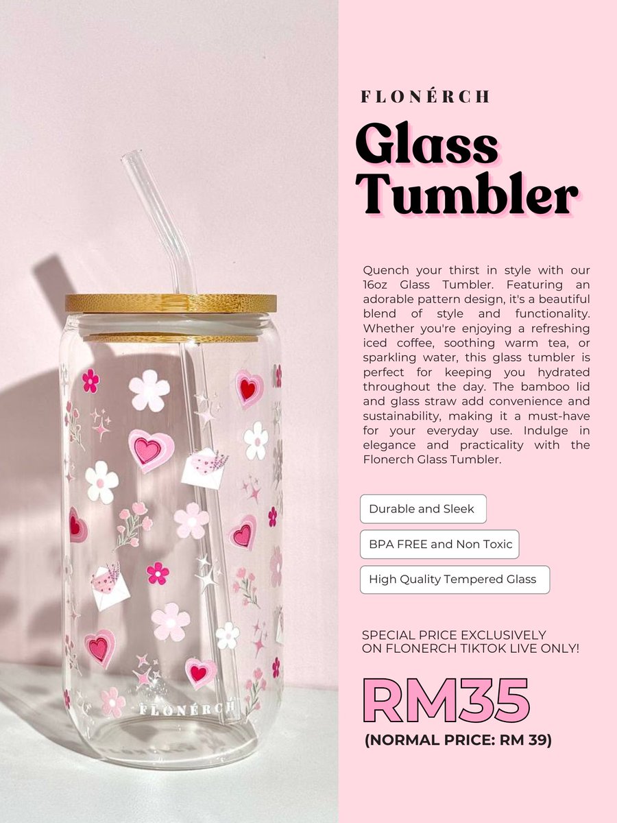 flonerch's tweet photo. [TONIGHT AT 8PM VIA TIKTOK LIVE]

Join us live on TikTok for an exclusive chance to grab our limited edition glass tumbler and crazy deals!

HERE’S WHY YOU CAN'T MISS OUR “HAPPY HOUR” ON TIKTOK LIVE: https://t.co/w9kS9Jcl9R