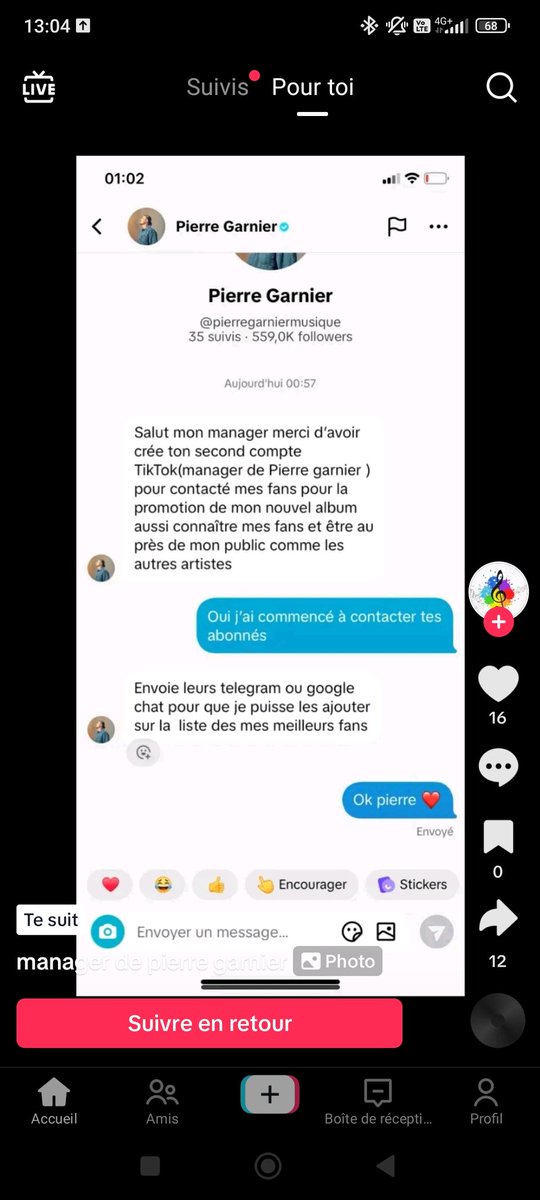 pgarnier_fbk's tweet photo. Bien évidemment c'est du Fake, au cas où, pour ceux et celles qui en douteraient. Certains escrocs sont vraiment prêts à tout, attention! #PierreGarnier https://t.co/SnJwZuOnpm