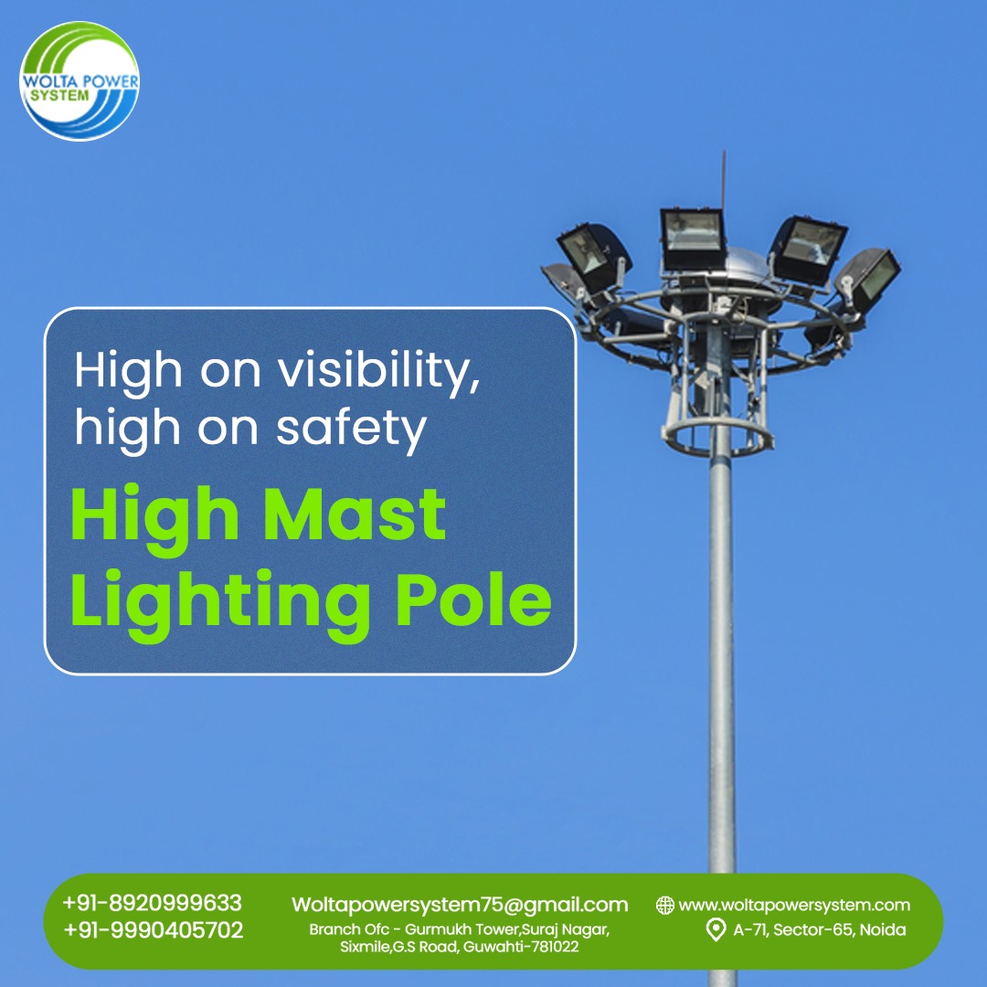 PowerWolta's tweet photo. 🌟 High on Visibility, High on Safety! 🌟
Our High Mast Lighting Poles ensure maximum visibility and safety for all your outdoor spaces. Light up your area with the best!
Call Us: +91 9990405702 / 8920999633
Visit at: https://t.co/4Uvs9G7uaj
#HighMastLighting #OutdoorLighting https://t.co/tPRyG01bUj