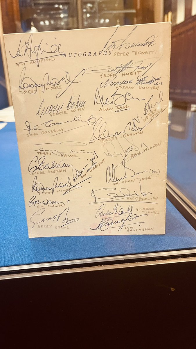 andyksheffield's tweet image. Some lovely England 1966 memorabilia in our new Sheffield Home of Football exhibition at Sheffield town Hall now on throughout the summer please do come and see us and support our efforts for a permanent football heritage museum in Sheffield.