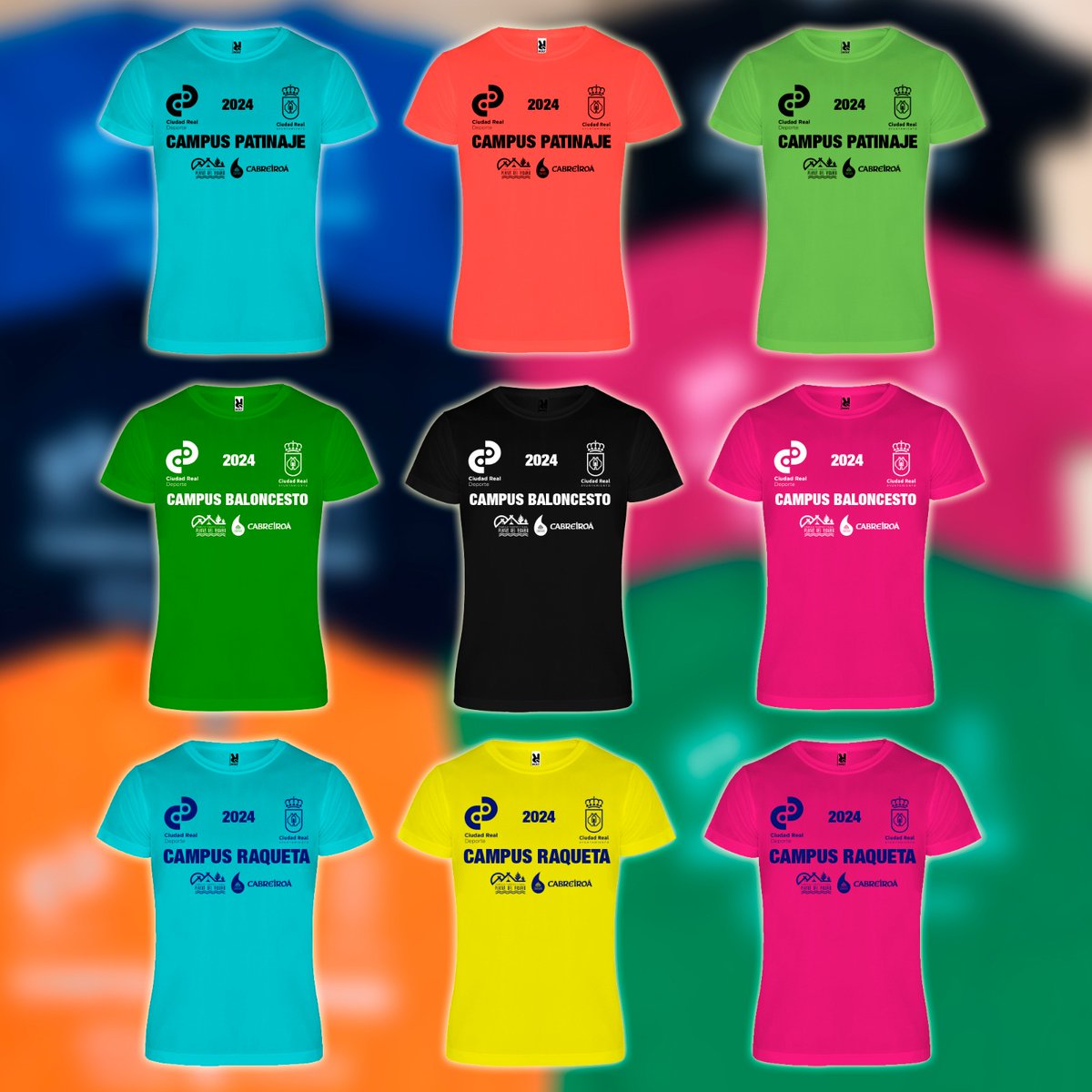 💚 Muchas gracias a <a href="/AYTO_CIUDADREAL/">AYTO_CIUDAD REAL</a> <a href="/CR_Deporte/">Ciudad Real Deporte</a> por confiar en nosotros para la realización de las camisetas de los campus deportivos de verano 2024.

🧡 #Fútbol #GimnasiaRítmica #Balonmano #Esgrima #Patinaje #Raqueta #Baloncesto #CiudadReal