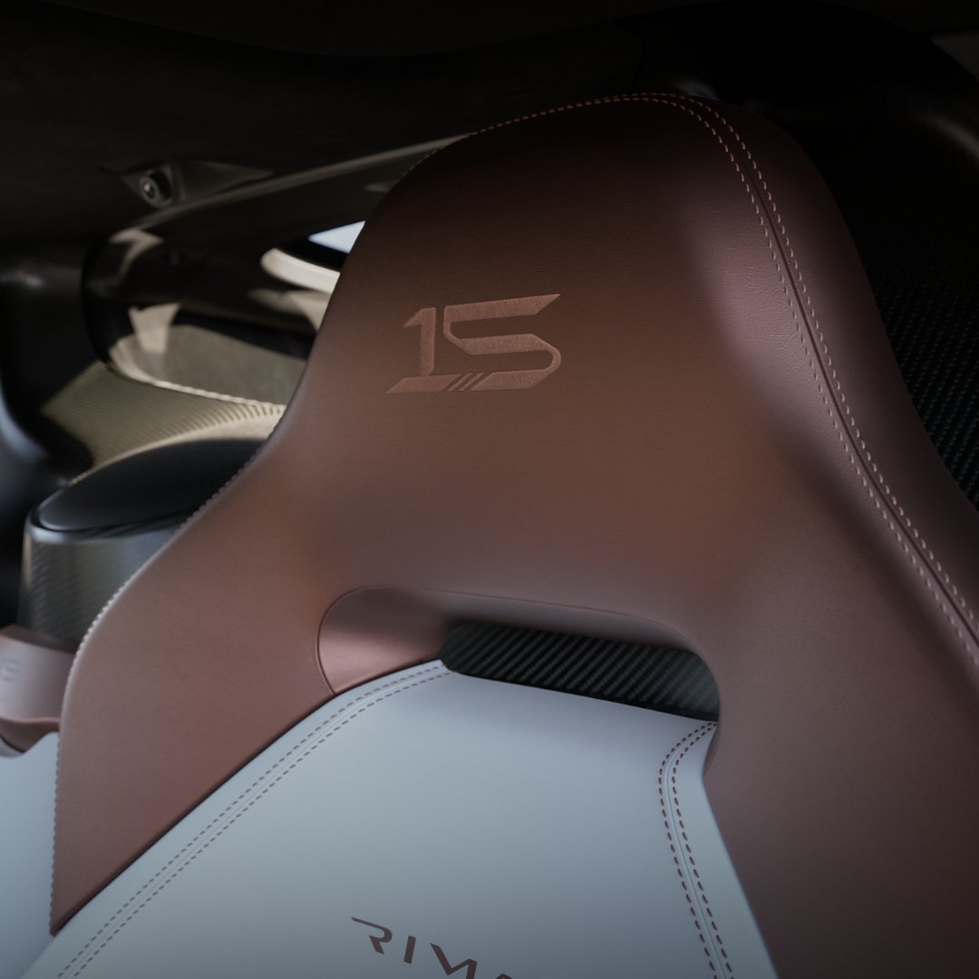 AutomobiliRimac's tweet photo. Celebrating 15 years of Rimac! From a garage startup to a global phenomenon, we've defied the odds and pushed the limits. Introducing our 15th Anniversary Limited Edition car, a tribute to our rebellious journey. Dive into details here: https://t.co/CgZaBSnxVk #15YearsOnRecord https://t.co/N06ppYCA8I