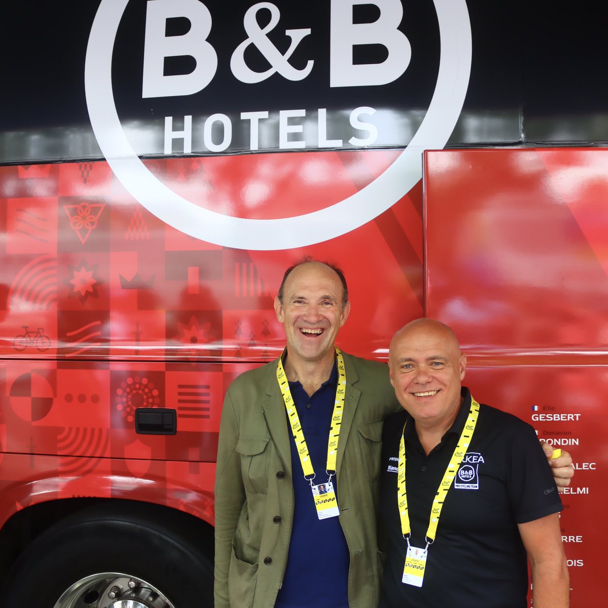 Fabrice Collet, Président et CEO de B&amp;B HOTELS, est présent à nos côtés pour cette 10ème étape du Tour de France.

🤝 <a href="/BBHotelsFR/">B&B HOTELS France</a> 
#TDF2024