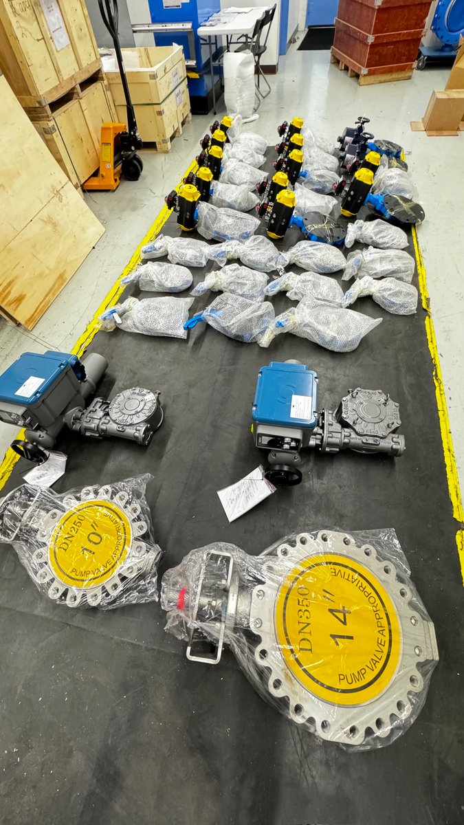 VahnTech's tweet photo. VAHN-TECH Valves &amp; Actuator assemblies being prepared for shipment to a Power Station in North America https://t.co/4QueJ7uW9K