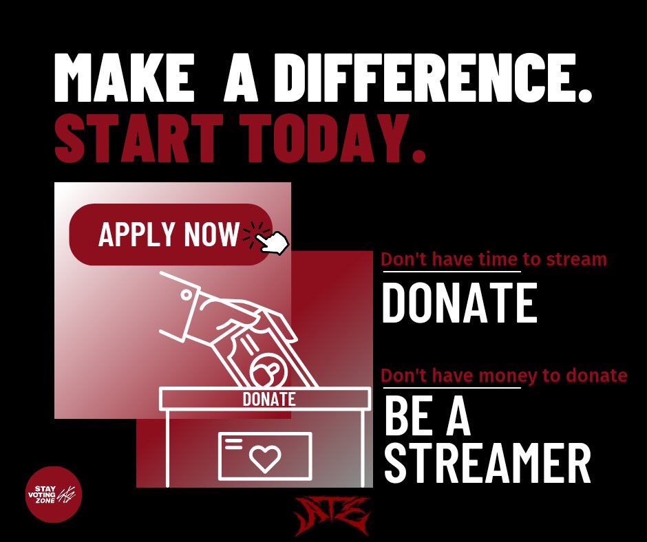 StayVotingZone's tweet photo. #ATE #ChkChkBoom: YOU HAVE THE POWER TO HELP

We are seriously doom. Our only comeback this year is about to be at risk. NOT MUCH INCREASE FROM ALL STREAMERS APPLICATIONS and BARELY FOR DONATIONS. 😔

✅ DONATE:
🔗 https://t.co/N3IIf2aYvO
✅ BE A STREAMER: (FREE)

@ssv_strms: 🌍
🌊 https://t.co/Bi0ksC8GXJ 𝟯𝟮.𝟲𝟯% 🆘
🧞‍♂️ https://t.co/o6pK1XwAxG 𝟰𝟮.𝟲𝟯%
🍈 https://t.co/Nwt3rVIFPR 𝟯𝟳.𝟳𝟬% 🆘

Download Team (preferable for STAYs w/ limited time) 🧞‍♀️🍈 𝟭𝟭.𝟱% 🆘
https://t.co/sZhiAM0YYa

@skzxstaystream 🌍 (🧞‍♀️) 𝟰𝟲%
https://t.co/hLvpv3jcBj

@thepinkteam_ LATAM (🌊🧞‍♀️🍈🐞) 𝟯𝟮.𝟮𝟱% 🆘
https://t.co/473EmVXDyQ

@teamnyaSKIA 🇮🇩 (🌊🧞‍♀️)  𝟳𝟴.𝟭𝟵%
https://t.co/SkorEwpBaH

@stayspedia_id 🇮🇩
🌊 https://t.co/VWIWWvePU2 𝟮𝟰% 🆘
🧞‍♂️ https://t.co/htShjrbU5u 𝟮𝟰% 🆘

📌 All FREE unless stated otherwise
📌 Those who have (even if you have)🧞‍♀️ but can't buy your own streaming pass, joining @skzxstaystream or @ssv_strms is suggested for global, @stayspedia_id or @teamnyaSKIA if you're from Indonesia, @thepinkteam_ for LATAM