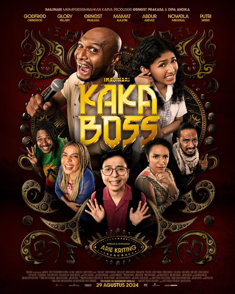 dipaaa's tweet image. Ini dia Official Poster Film Ke 5 Imajinari:
Kaka Boss!
.
Karya penulis dan sutradara @arie_kriting.
.
Tayang di Bioskop mulai 29 Agustus 2024.
.
#KakaBoss
#FilmKakaBoss
#GasKitaGas
#Tabakar