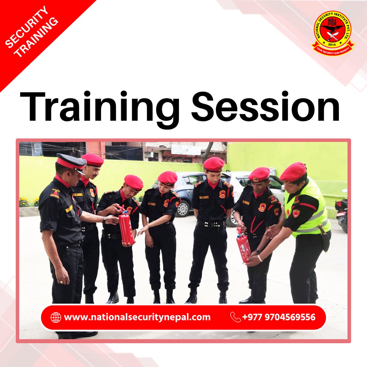 NSINepal's tweet photo. Continuing the journey towards excellence!

#SecurityTraining #SecurityGuards #YourSecurityOurPriority #securityservices #NationalSecurityInstitute #security #protection #securityguardservices #securitycompany #Kathmandu #Nepal https://t.co/qi2PT8pA86