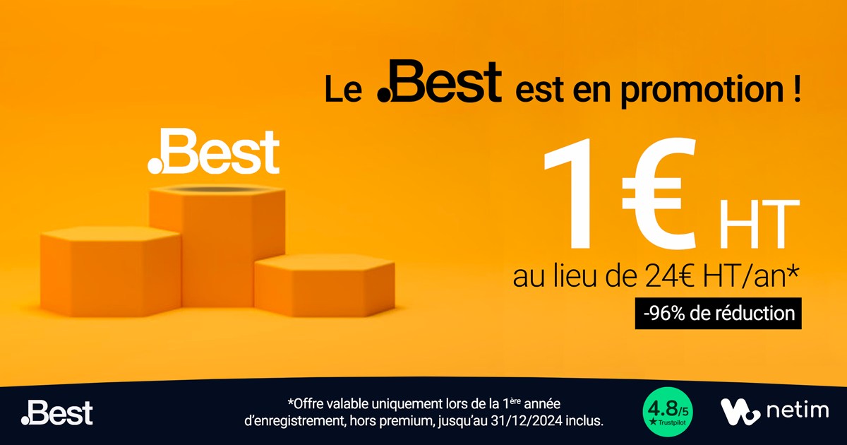 FremontCyril's tweet image. 🌞 It&apos;s summer time! Take advantage of the .Best domain promotion for just €1, including an email address!

😎 Get your .Best now: netim.com/fr/nom-domaine…

#best #domain #domainname #digitalmarketing #SEO #marketing #marketingdigital #SEO #domains #netim #domains #domainer…