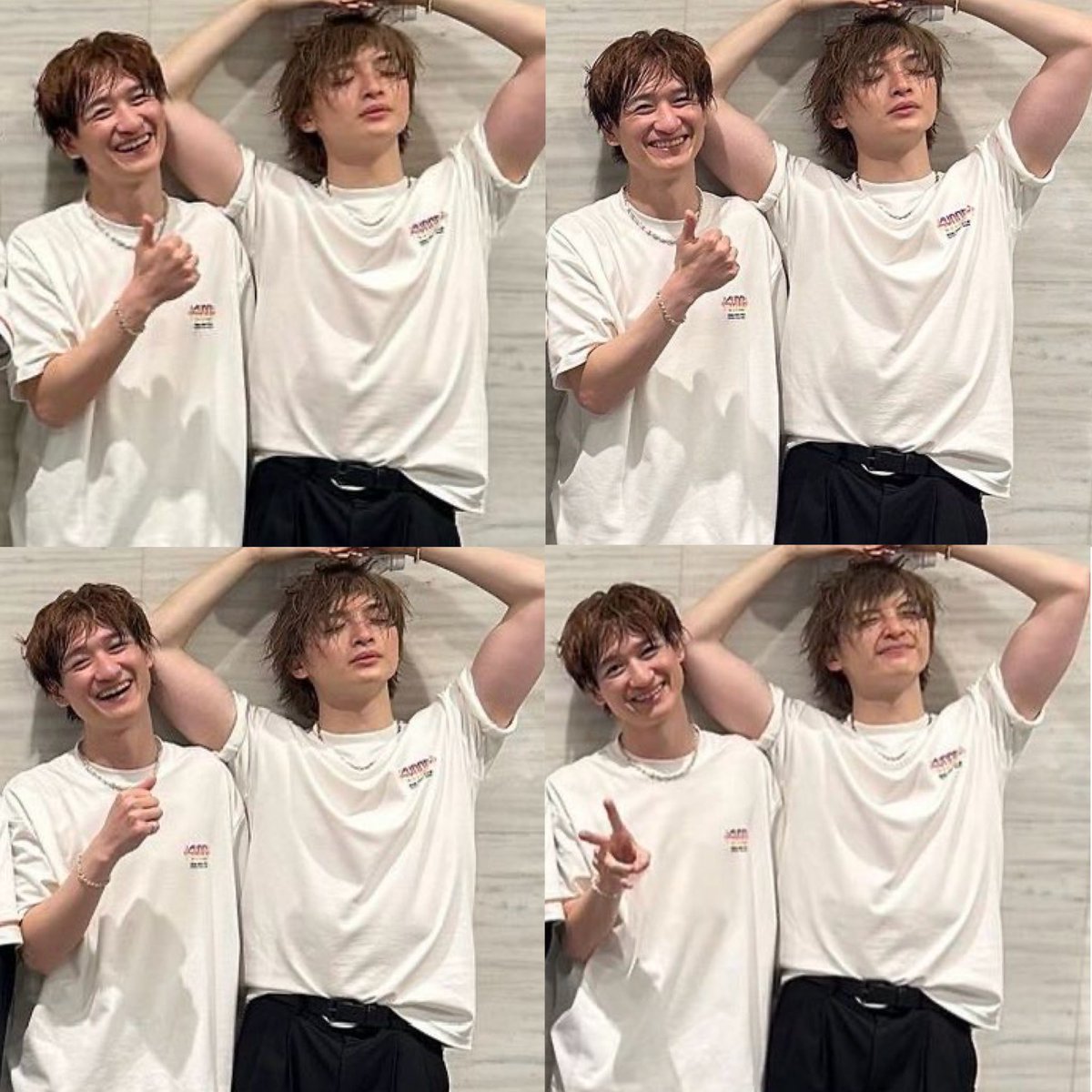 koakmf2_yuta's tweet photo. 猛暑の中2時間半のLIVEを終えて汗だくなのに
ゼロ距離な宮玉 熟年夫婦 https://t.co/7DxVsAyuQQ
