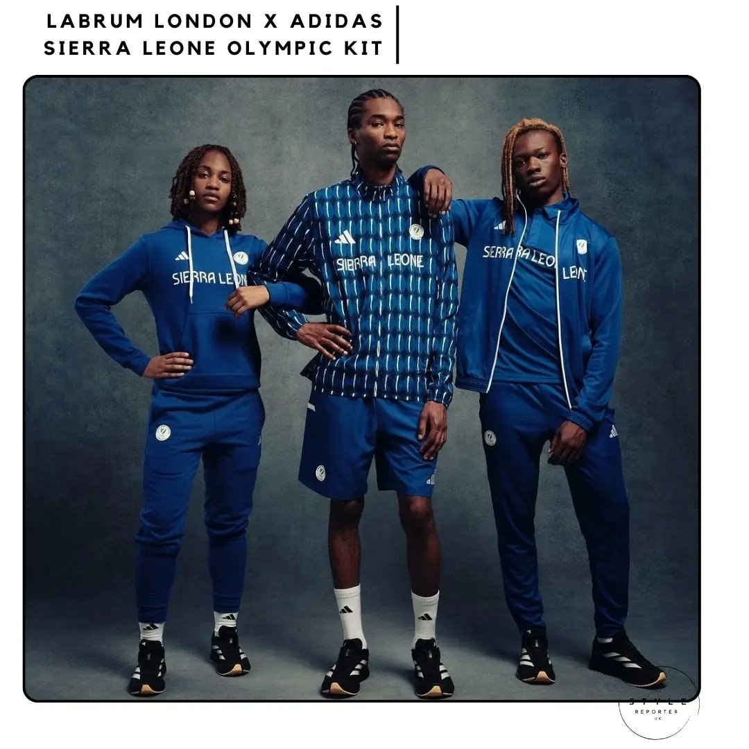 stylereporteruk's tweet photo. @labrumlondon x @adidas have unveiled the official team kit of Sierra Leone for the Paris 2024 Olympic Games. 

#thestylereporteruk #LABRUMLondon #DesignedByAnImmigrant #Paris2024 #RoadToParis2024 #adidas #sierraleone #Olympics #design #style #fashion #ootd #ootds #ootdfashion https://t.co/rVPO5YQPyf