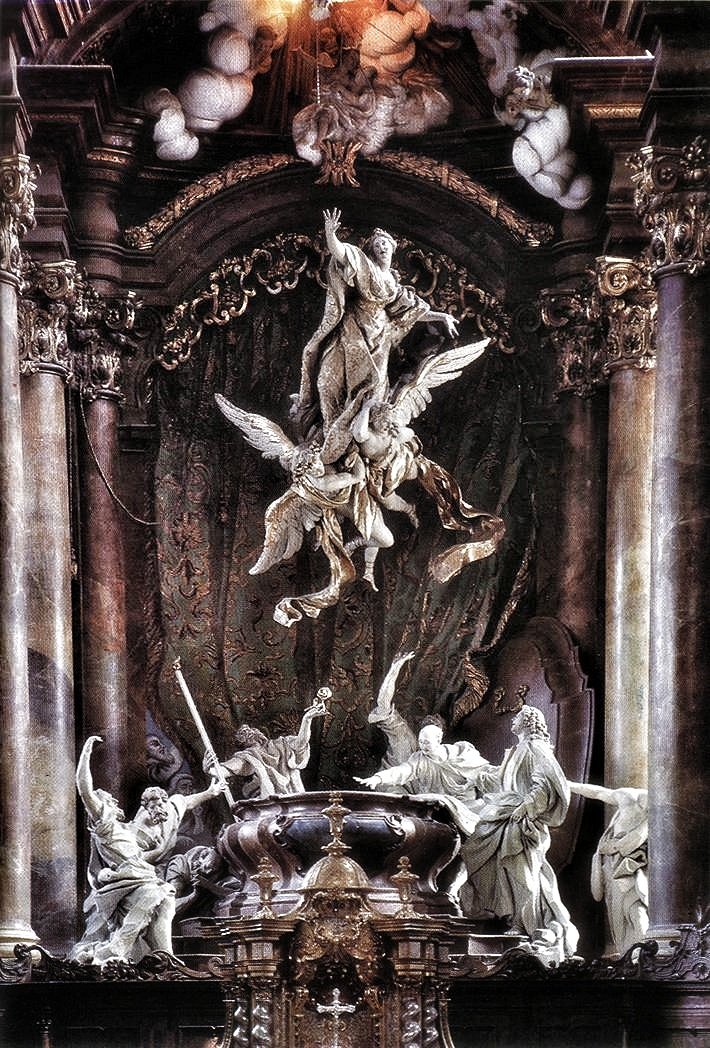 Spritiuss's tweet photo. The Assumption Of Mary|Egid Quirin Asam-1717 https://t.co/JmOsTFo1ZM