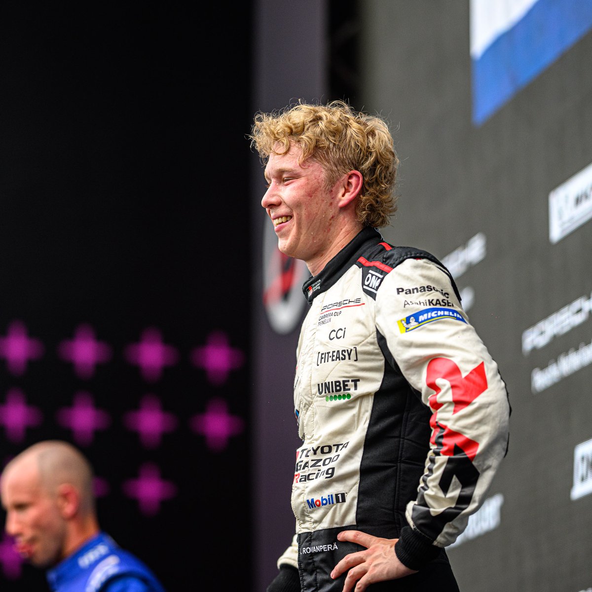 PorscheRaces's tweet image. #911GT3Cup - 2-time #WRC World Champion #KalleRovanpera is competing sporadically in the #PorscheCarreraCup Benelux. At #AutodromoImola, the 23-year-old Finn 🇫🇮 took both pole positions and won Sunday's race despite a 5-second penalty - the 1st circuit racing victory for #KR69!