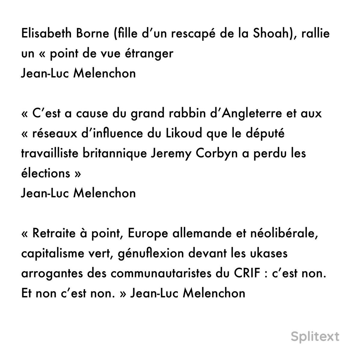 srodan's tweet photo. 92% des Français juifs estiment que La France Insoumise contribue à l'augmentation de l'antisémitisme. Voilà pourquoi (Une liste non-exhaustive des déclarations des responsables LFI) https://t.co/8hCu97mDpg