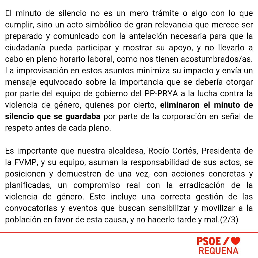 PSOE_Requena's tweet photo. Con el equipo de gobierno del PP-PRYA, ni respeto ni gestión. https://t.co/dP2zcOWmew