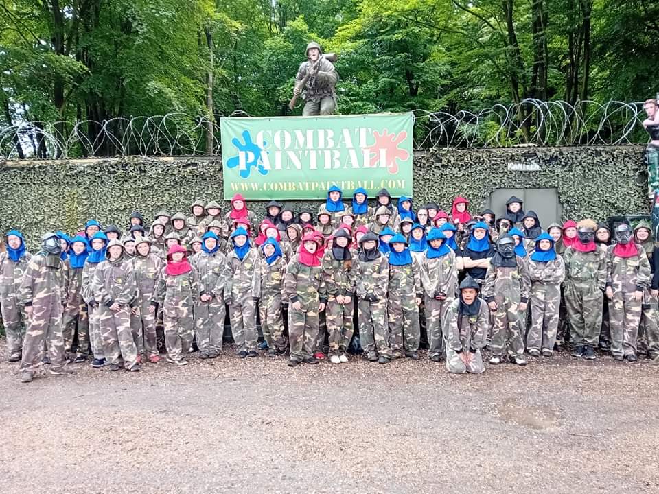 Half way through our Paintball day with Go Wild