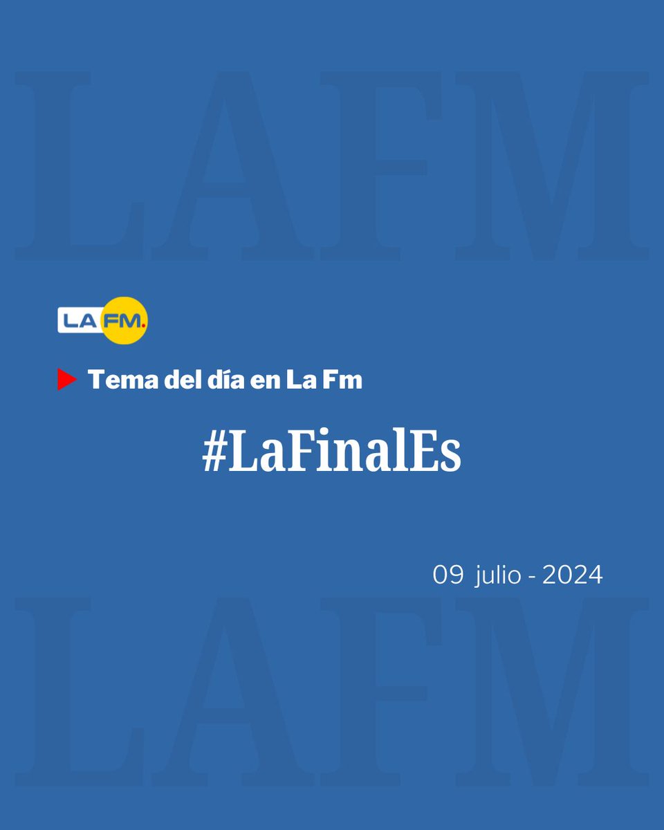 lafm's tweet photo. ¡Buenos días!
#LaFinalEs
Tema del día en La FM de RCN Radio https://t.co/VAhURG0dhs