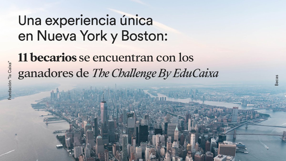 1/ ✈️ Once #becariosFundlaCaixa se han reunido con los ganadores de #EduCaixaTheChallenge 2024 en su viaje formativo a Nueva York y Boston.

Te lo contamos: 👇

🔗 bit.ly/3RXPhqw