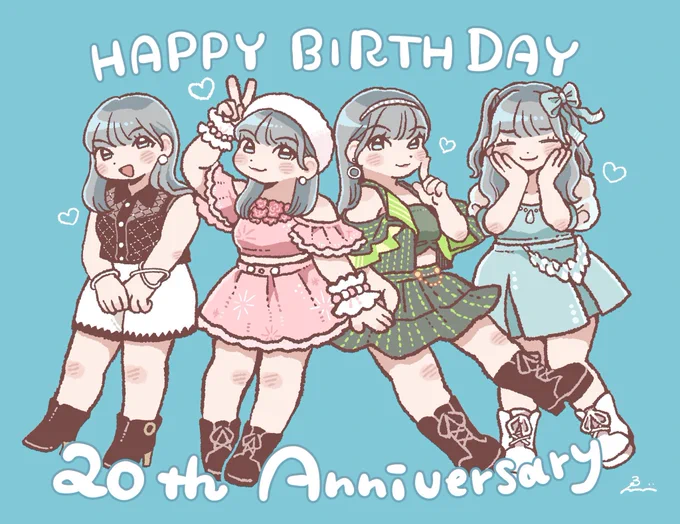 もちもちのかわいい絵も描きますいつかアイドルのグッズイラストに携わってみたい…!!!なんて夢を見ております。かわいい世界のお手伝いができたらうれしいです(最後の絵はファンアートです) 